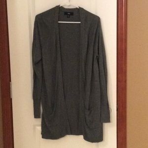Long grey cardigan
